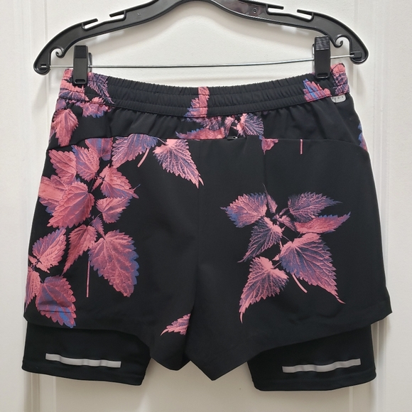 4/$20 ASOS 4505 Layered Running Shorts Pink Floral - Picture 5 of 6